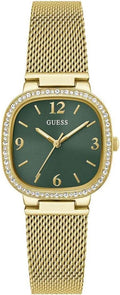 GUESS Reloj de pulsera cuadrado redondeado