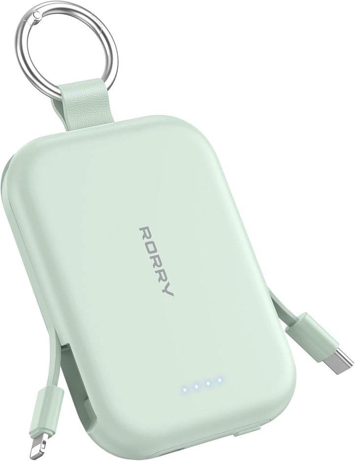 RORRY Cargador portátil, batería de poder portátil de 5000mAh con c...