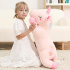 Peluche de unicornio rosa gigante lindo de 32 pulgadas