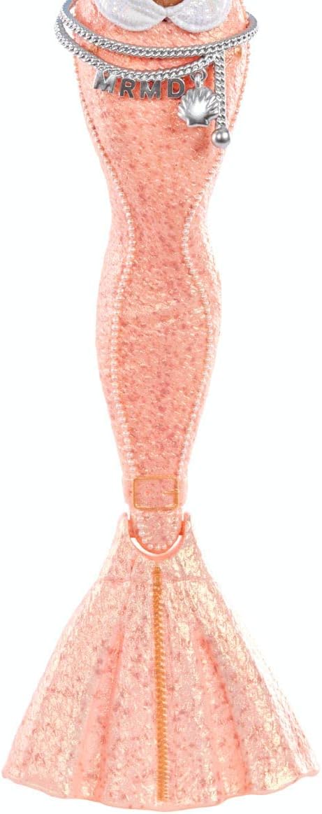 MERMAZE MERMAIDZ Muñeca de sirena Shellnelle que cambia de color con atuendo y accesorios de diseñador, cabello elegante y cola esculpida, posable, multicolor, 580829