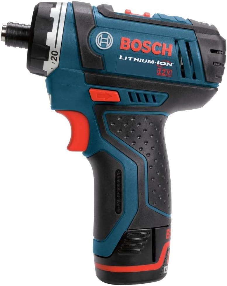 Kit Bosch PS21 destornillador de bolsillo de 2 velocidades, 2A, 12 volt máx., ión litio con 2 pilas, cargador y estuche