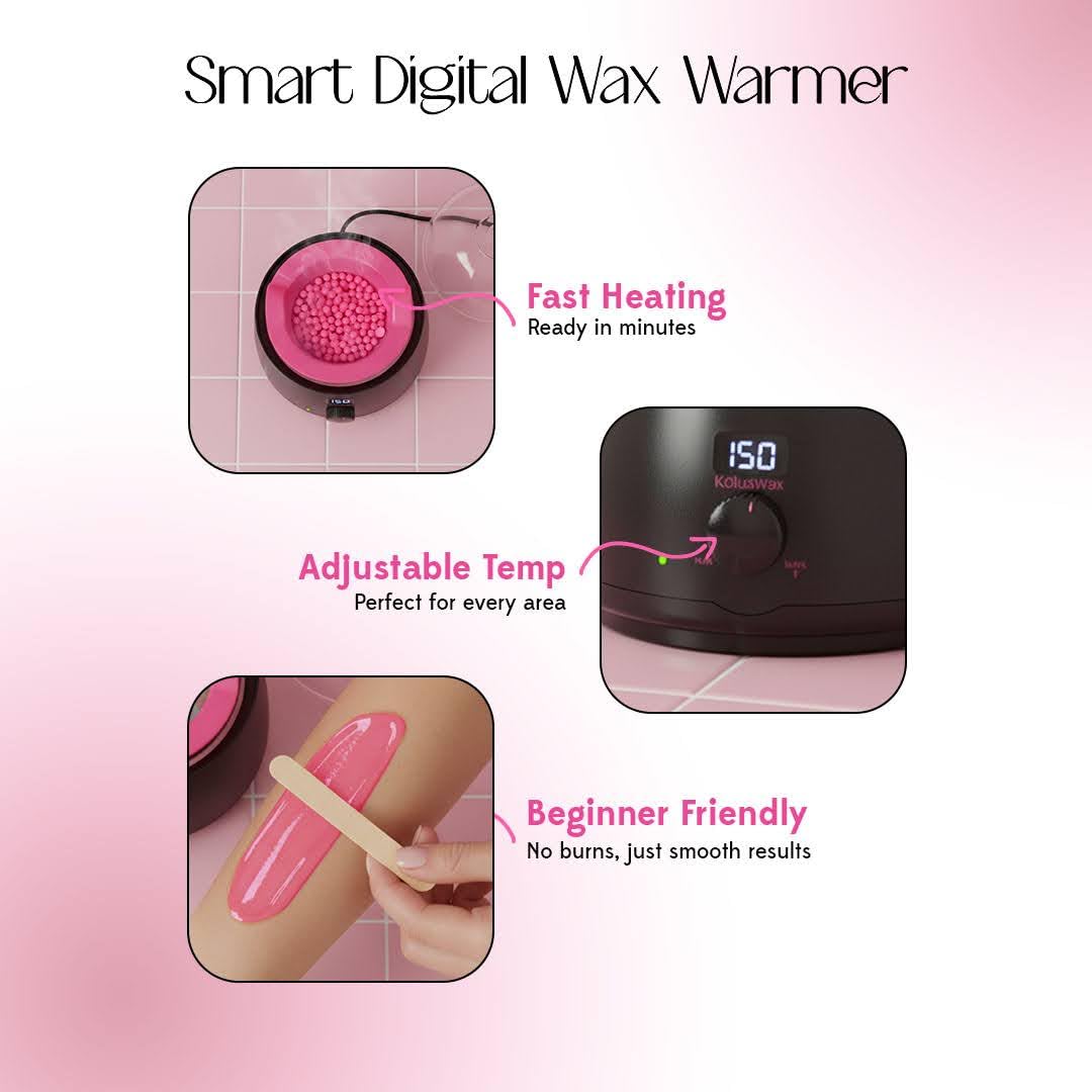 KoluaWax Kit de Cera Premium para Mujeres - Apto para Principiantes...