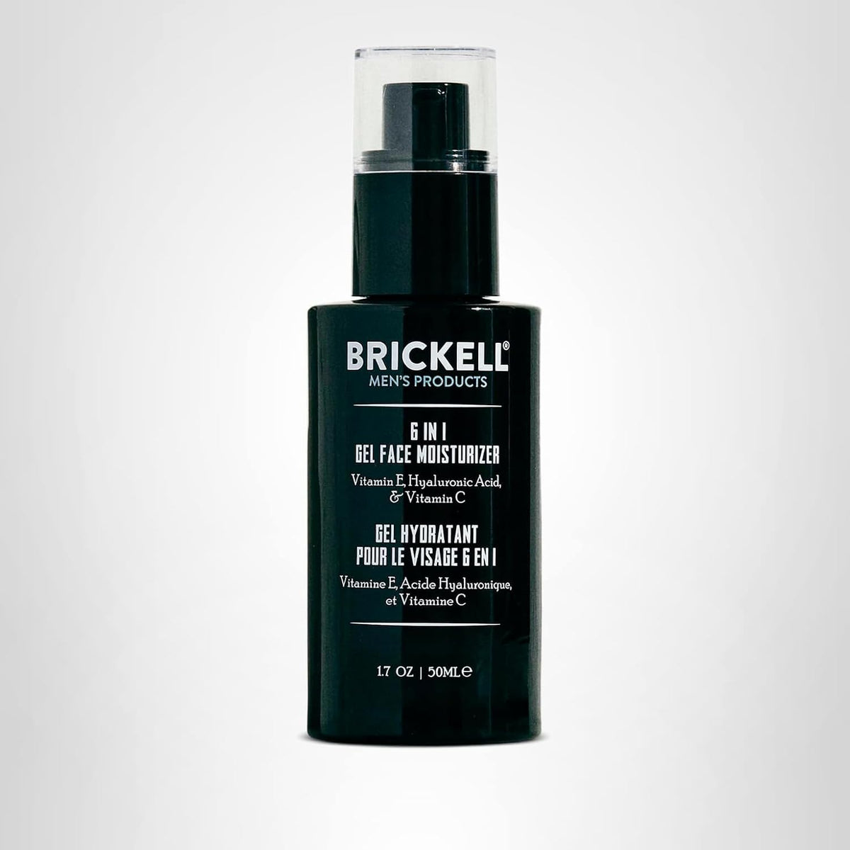 Brickell - Crema hidratante facial de gel 6 en 1 para hombres, hume...