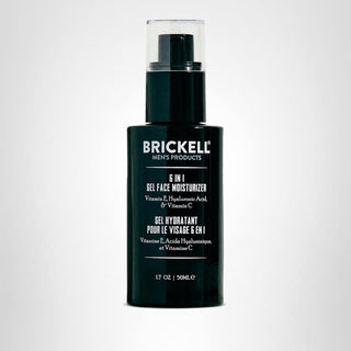 Brickell - Crema hidratante facial de gel 6 en 1 para hombres, hume...