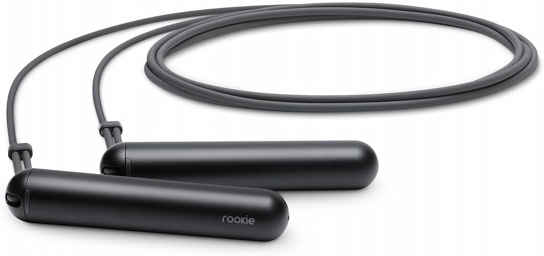 Smart Rope Rookie - Cuerda de saltar conectada a la aplicación para fitness y entrenamientos, longitud ajustable, habilitada para Bluetooth, seguimiento de calorías y saltos
