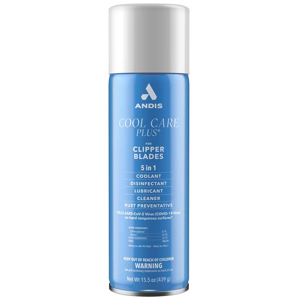 Andis Cool Care Plus - Aerosol para cuchillas de 15.5 onzas (15.5 f...