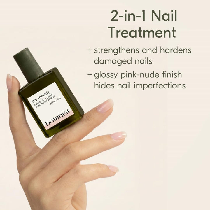 Botanist The Remedy | Esmalte fortalecedor para uñas | Repara y end...