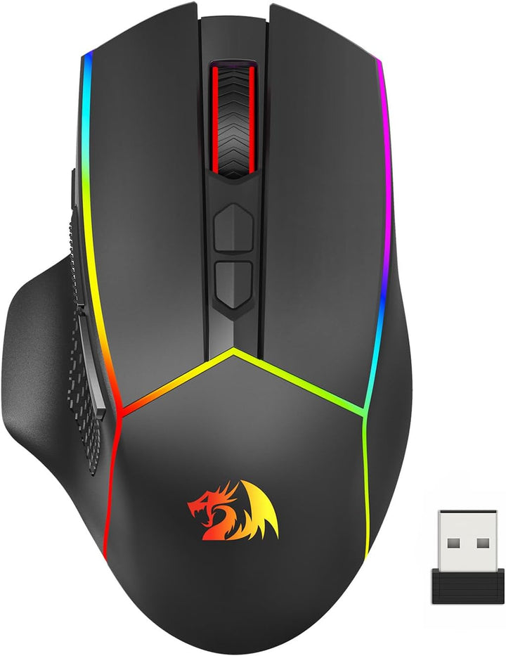 Redragon Ratón Inalámbrico para Juegos, Ratón Ergonómico para Juego...