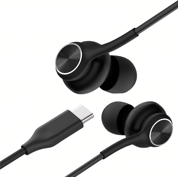 GWVTJQ Auriculares con cable USB-C intrauriculares, con 3 años de g...