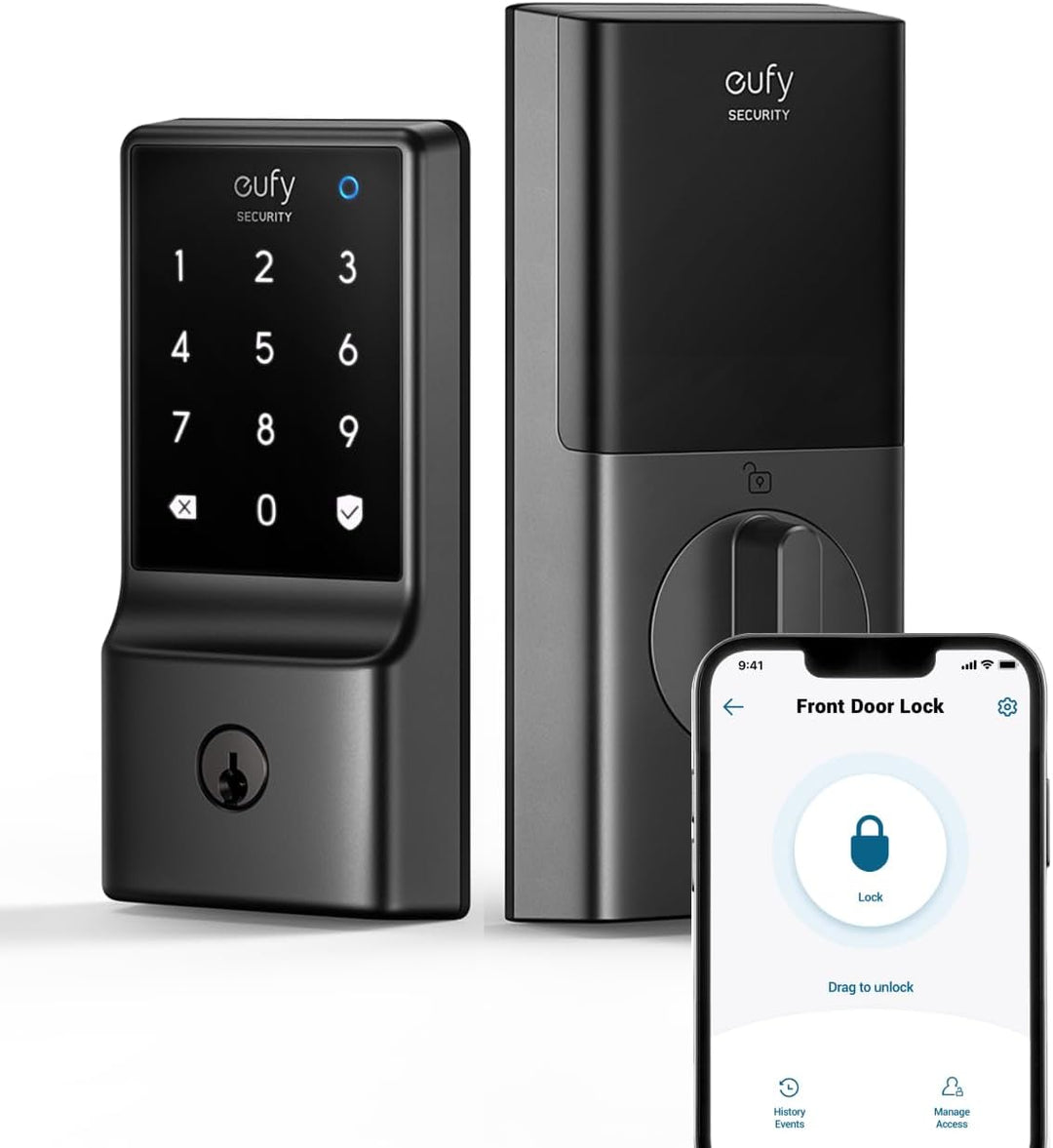 eufy Security Smart Lock C210, Cerradura de Puerta de Entrada sin L...