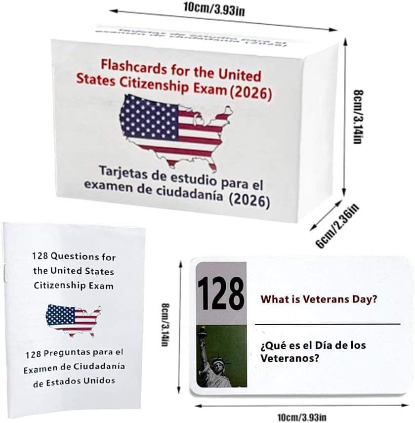 2026 US Civic Test Shorthand Card-128 US Citizenship Test