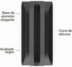 HumanCentric Soporte vertical para laptop compatible con MacBook Pro y MacBook Air, soporte para escritorio de computadora personal, aluminio, insertos intercambiables para adaptarse a diferentes