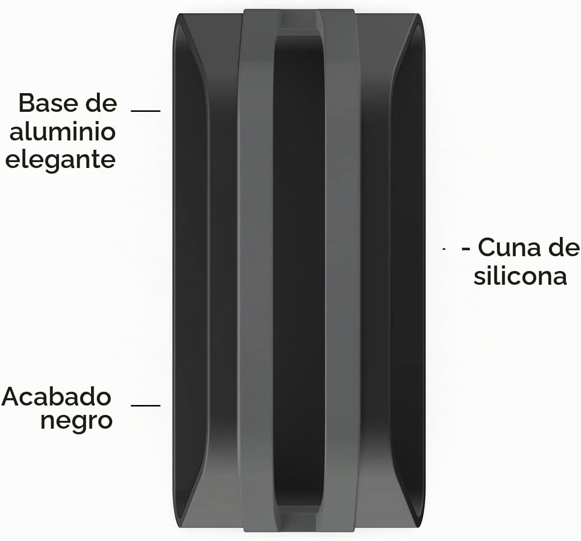 HumanCentric Soporte vertical para laptop compatible con MacBook Pro y MacBook Air, soporte para escritorio de computadora personal, aluminio, insertos intercambiables para adaptarse a diferentes