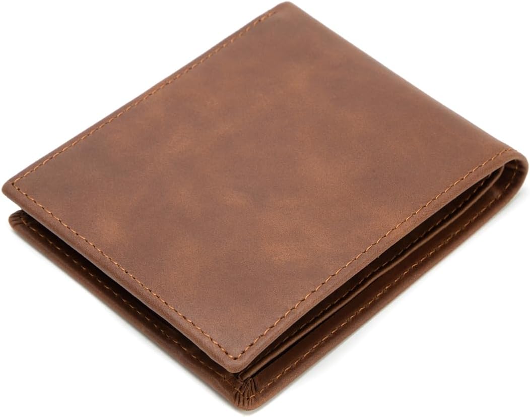 ITSCOSY Billetera para hombre con bloqueo RFID, suave, de piel auté...