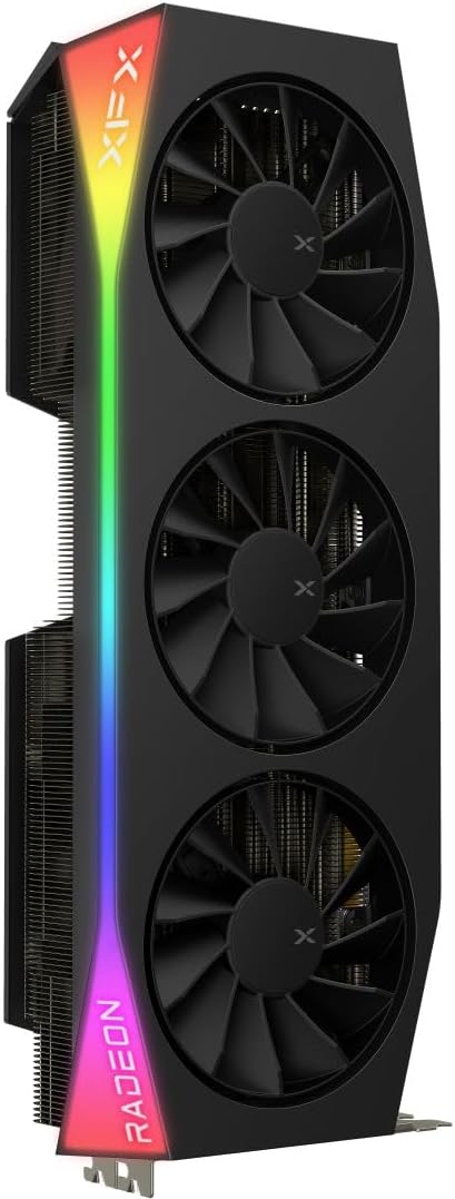 XFX Mercury AMD Radeon RX 9070 XT OC Edición de juegos con RGB 16 G...