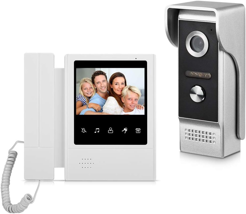 Sistema video del intercomunicador del timbre, teléfono video de la