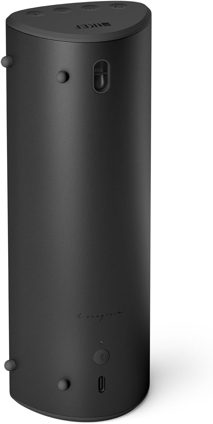 KEF Muo Altavoz portátil de alta fidelidad (negro medianoche)