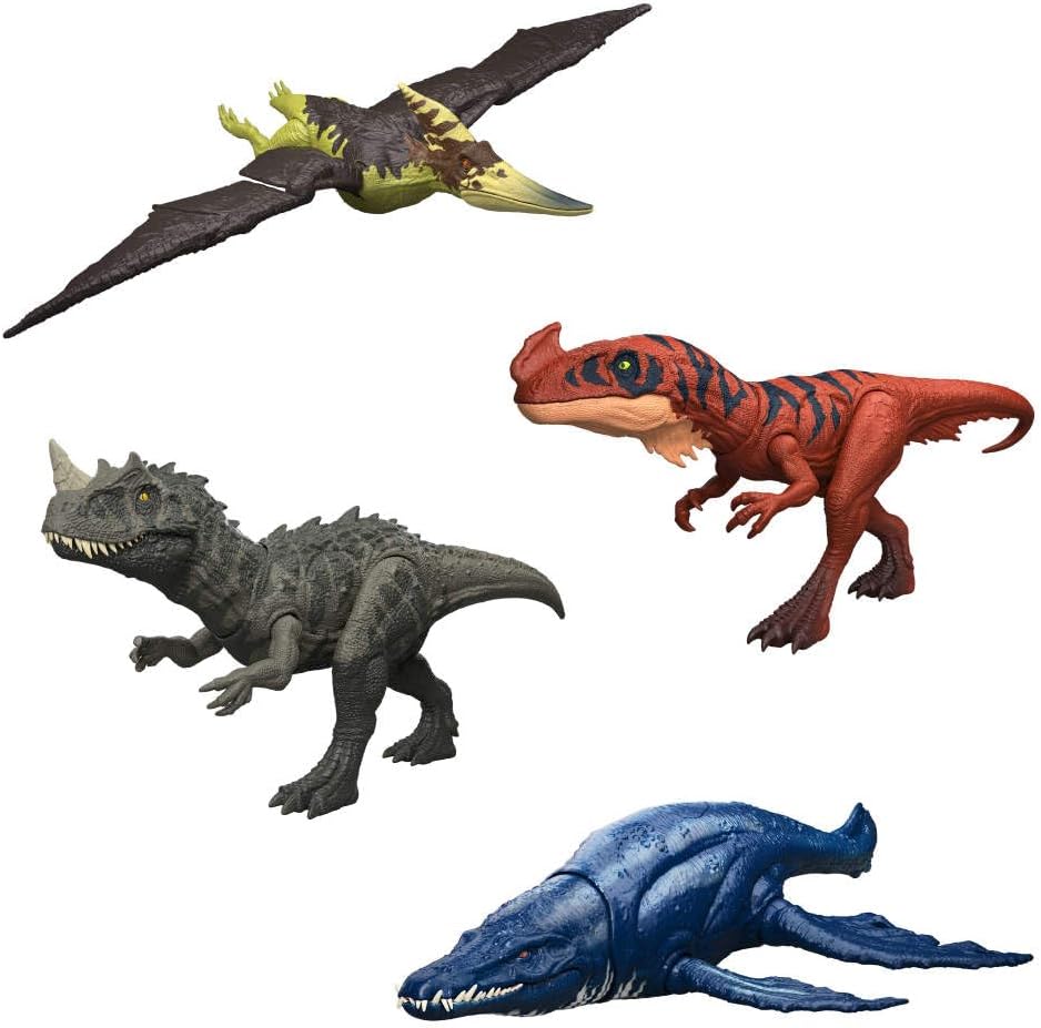 Mattel Figura de acción de dinosaurio Jurassic World Wild Roar Pter...