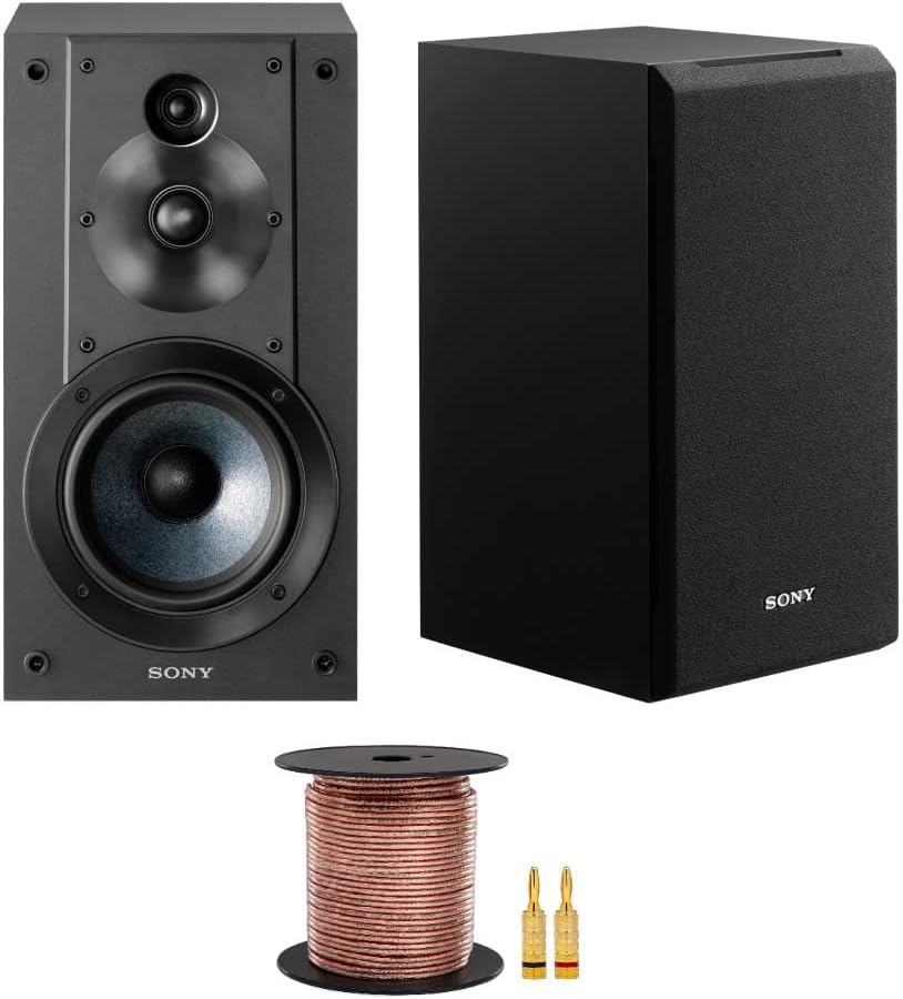 Sony SSCS5 Paquete de sistema de altavoces de estantería de 3 vías y 3