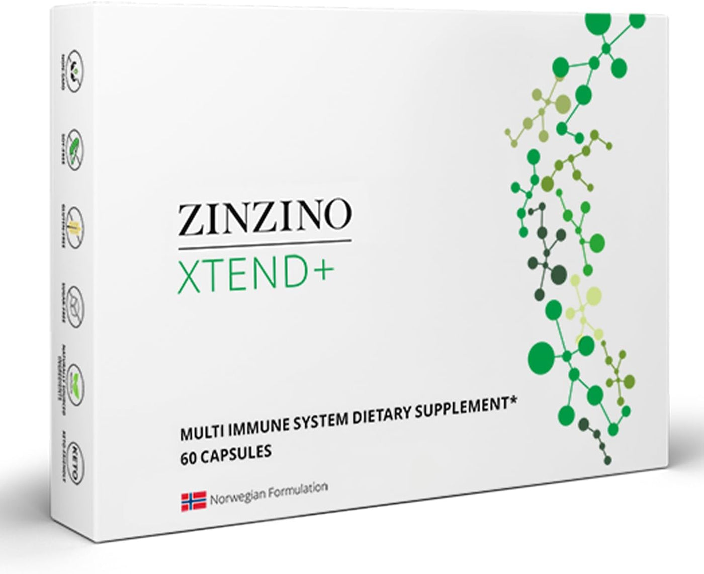 Zinzino Xtend + - Suplemento inmune múltiple - Vitaminas esenciales...