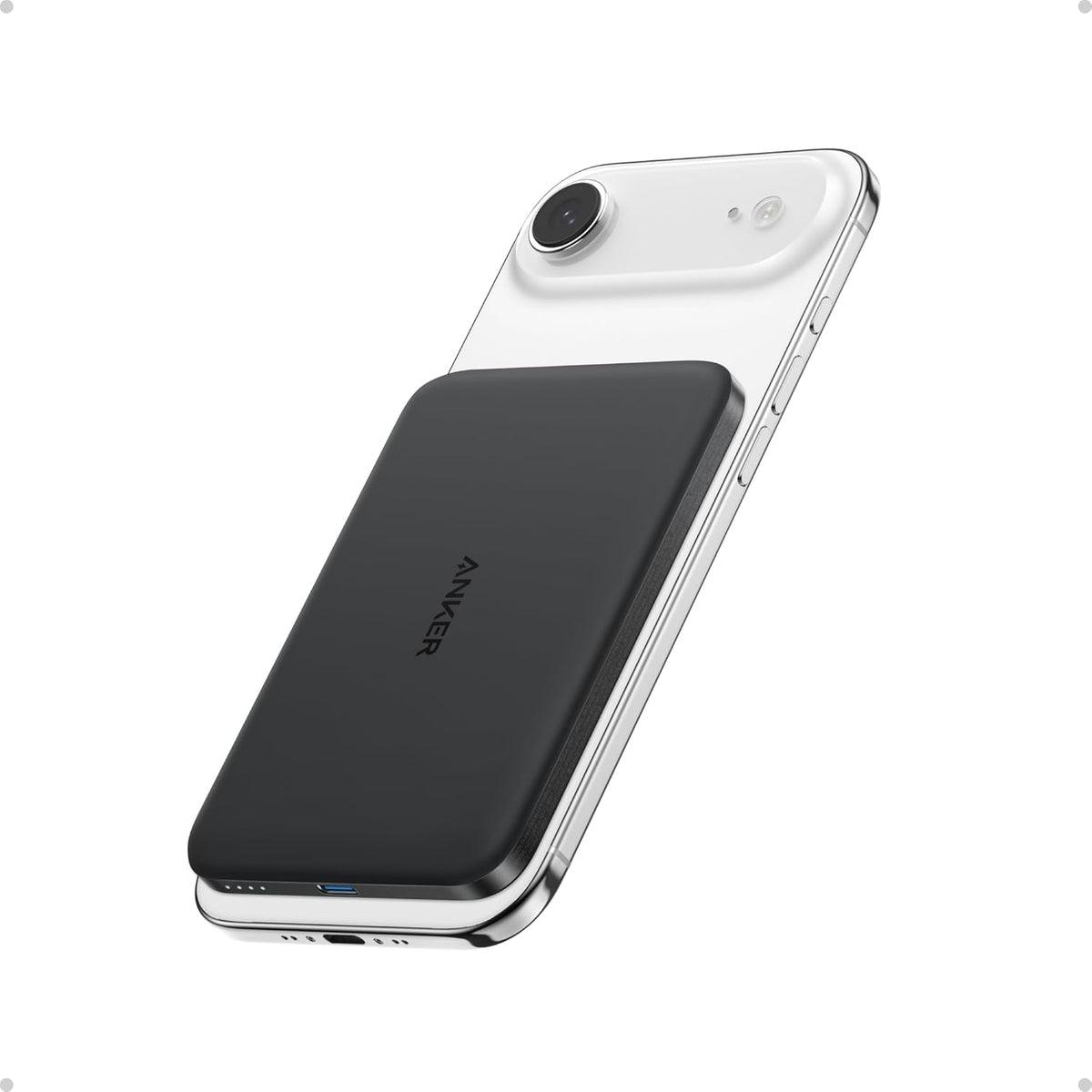Anker Nano Power Bank, Batería de Carga Magnética Inalámbrica de 5,...