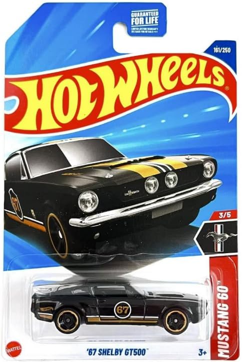 Hot Wheels 67 Shelby GT500 Mustang 60 3/5 161/250 escala