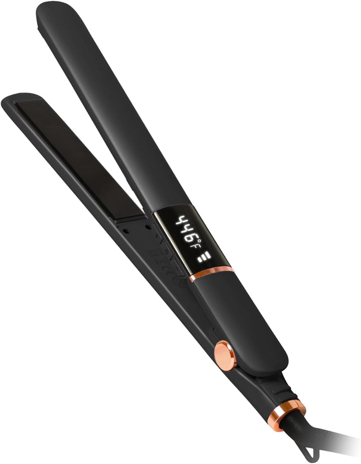 Plancha de pelo de 1 pulgada para todo tipo de cabello, plancha ali...