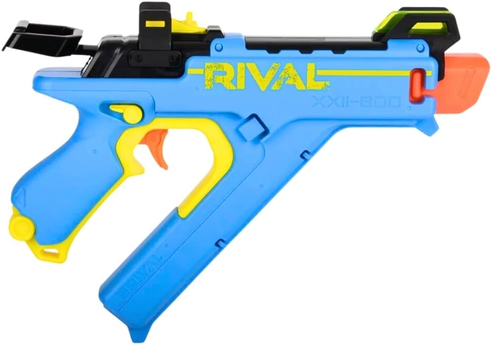 NERF Rival Vision XXII-800 Blaster, sistema de rival más preciso, vista ajustable, cargador integrado, 8 rondas rivales