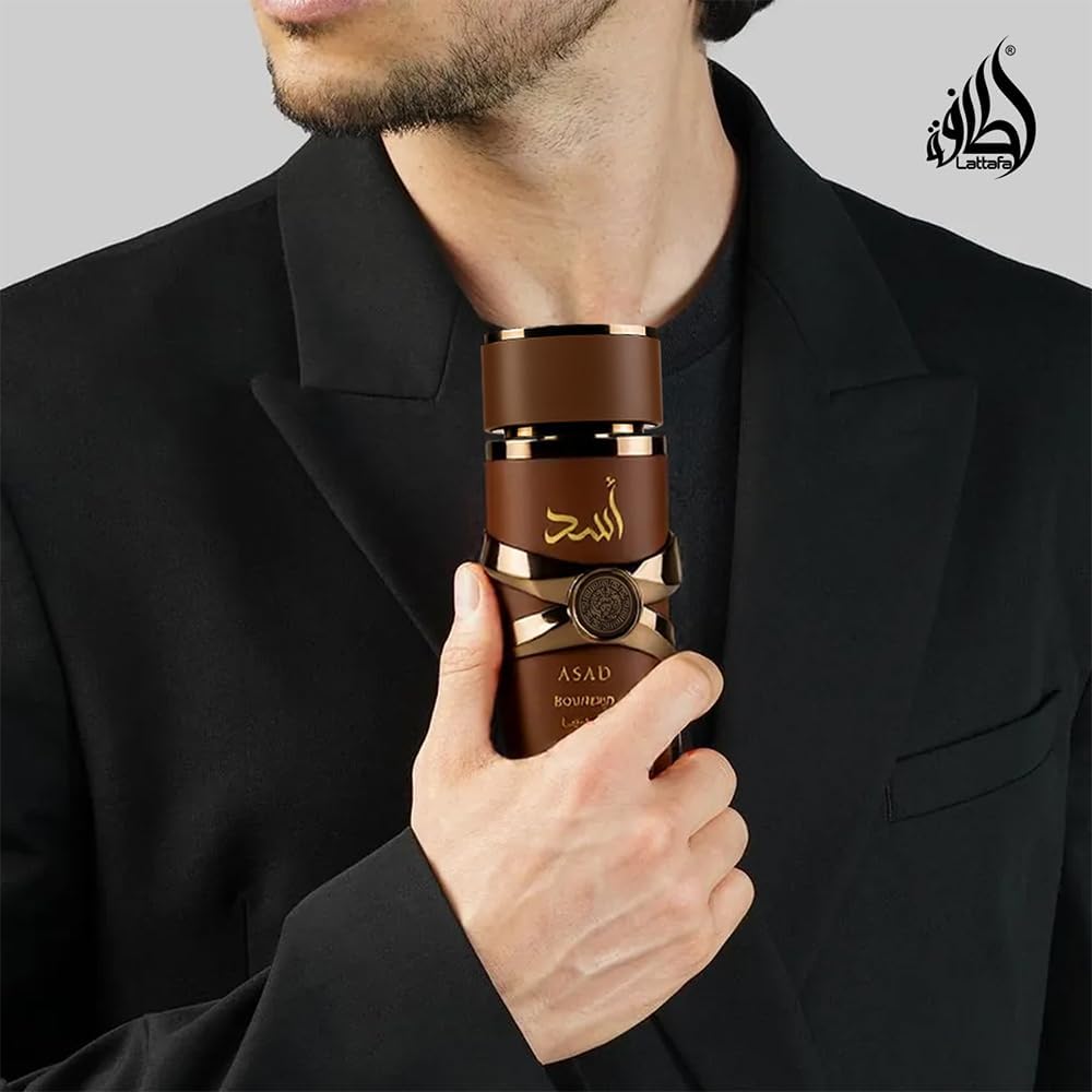 Lattafa Asad Bourbon para Unisex Eau de Parfum en Spray, 3.4 Onzas...