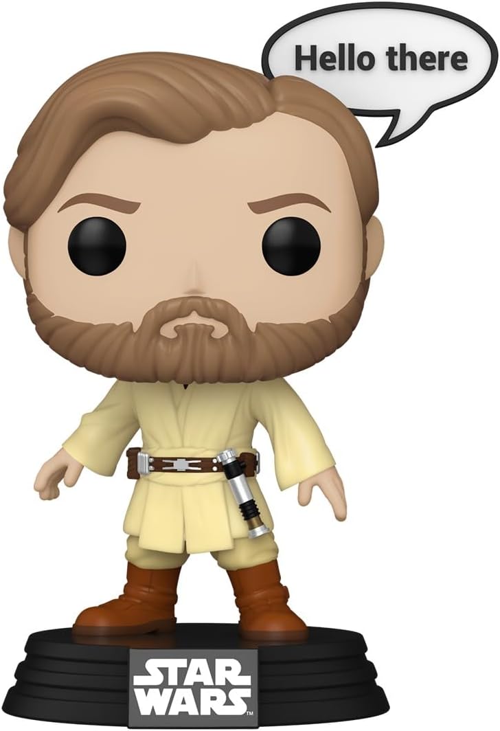 Funko Pop Star Wars: Sayings - OBI-Wan Kenobi - Figura de vinilo co...