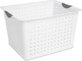 Sterilite Deep Ultra - Cesta organizadora de almacenamiento de plástico con