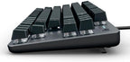 Logitech Teclado mecánico con cable K835 TKL con marco de aluminio e interruptor rojo lineal