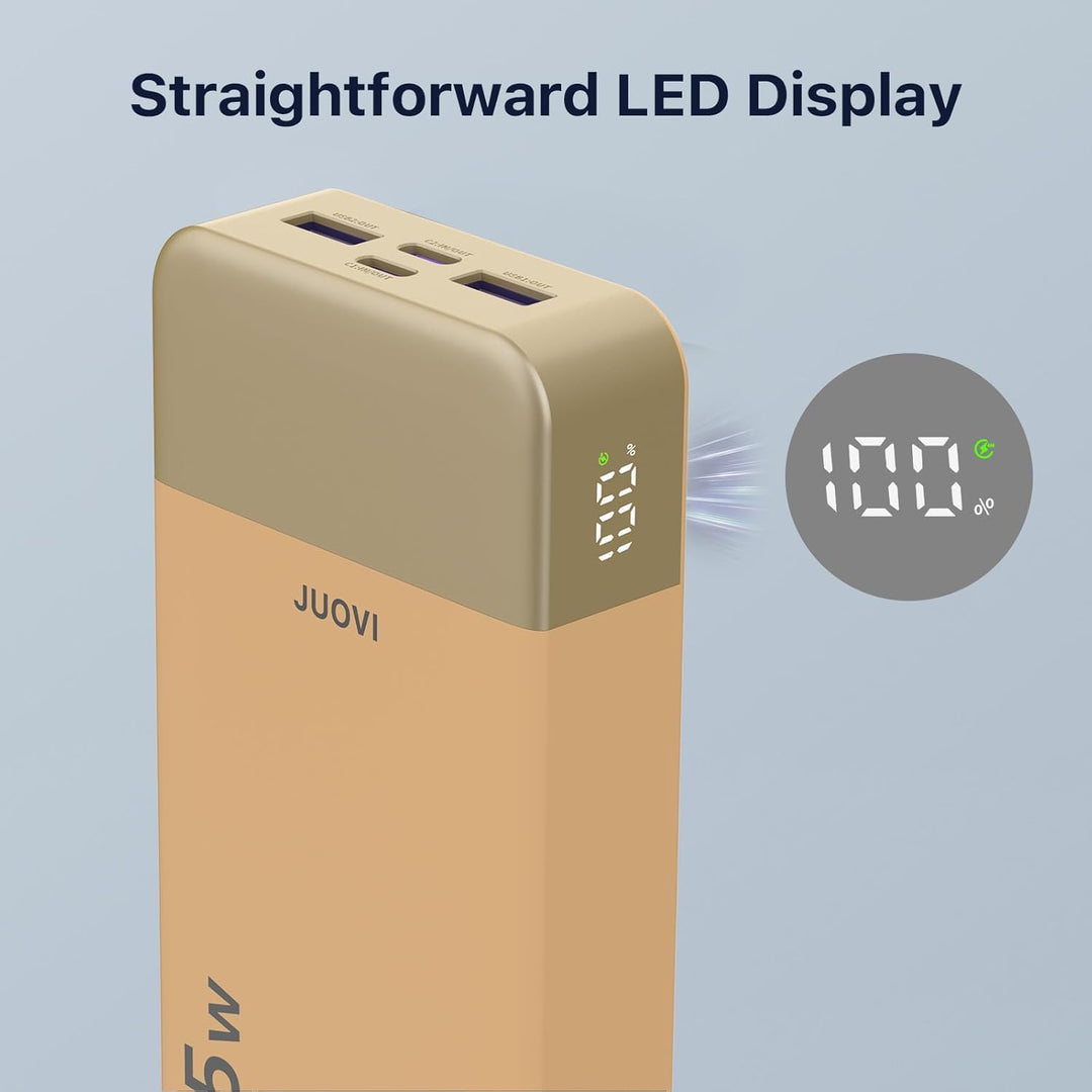 JUOVI J2651 Cargador Portátil, Banco de Energía USB C de 20000mAh y...