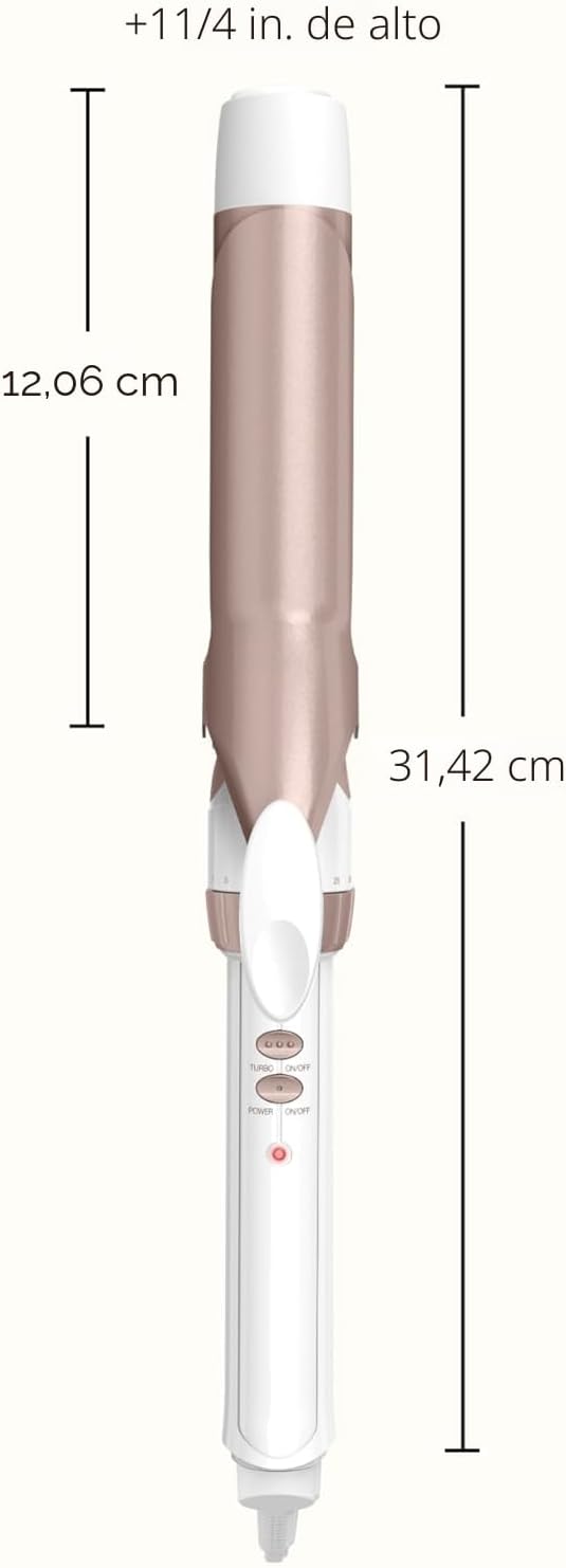 Conair Rizador de cerámica doble de 1 ¼ pulgada, barril de 1 ¼ pulg...