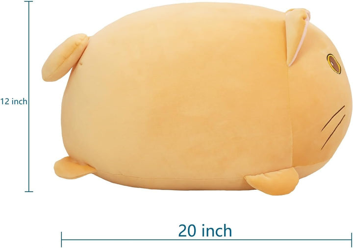 YESGIRL Almohada de felpa de gato súper suave de 20 pulgadas, adora...