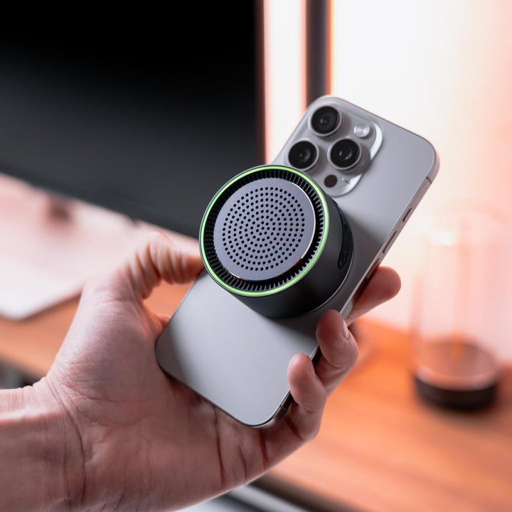 MagBeat Altavoz Bluetooth con cargador inalámbrico magnético (grafi...