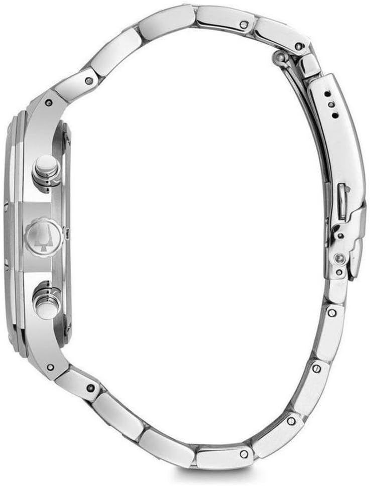 Bulova Cronógrafo clásico para hombre de acero inoxidable diamante