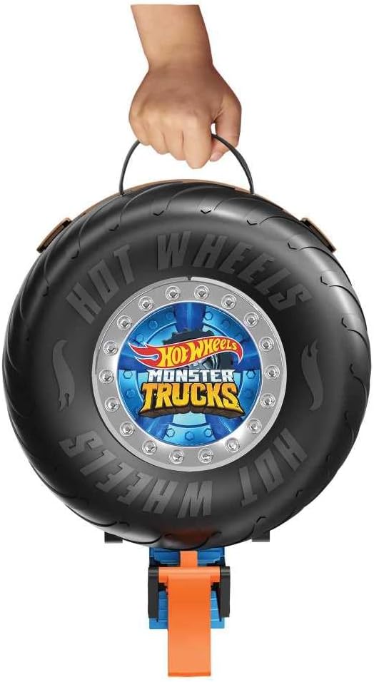 Hot Wheels Juego de neumáticos Monster Trucks, incluye 3 camiones m...