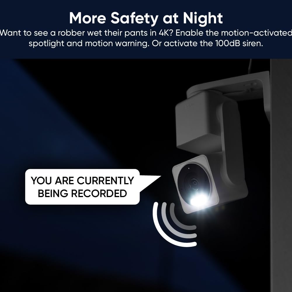 WYZE Cam Pan v4 (paquete de 2), sistema de cámara de seguridad inte...