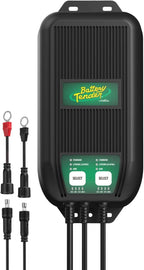 Battery Tender WaveCharge Pro - Cargador multibanco de 2 bancos, 20 amperios (10 amperios por banco) -12 V, cargador y mantenedor inteligente multibatería resistente a la intemperie - 022-1007-DL-WH