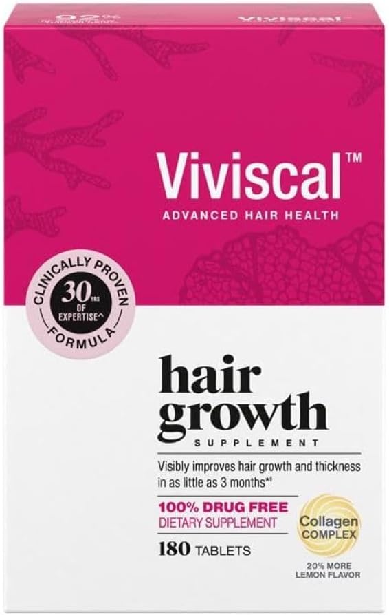 Viviscal Suplementos para el crecimiento del cabello para mujeres,...