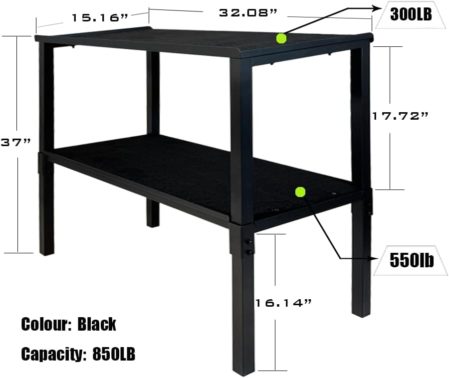 Rack Ajustable para Mancuernas/Kettlebells 500-800LB Pesado con Cobertura Opcional