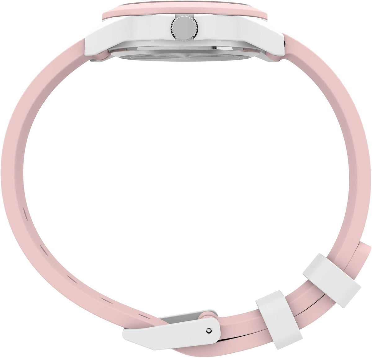 Timex Reloj analógico para niños de 1.181 in - Correa rosa esfera blanca caja blanca