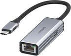Hagibis Adaptador USB C a Ethernet, USB a red Gigabit RJ45 con PD de 100W