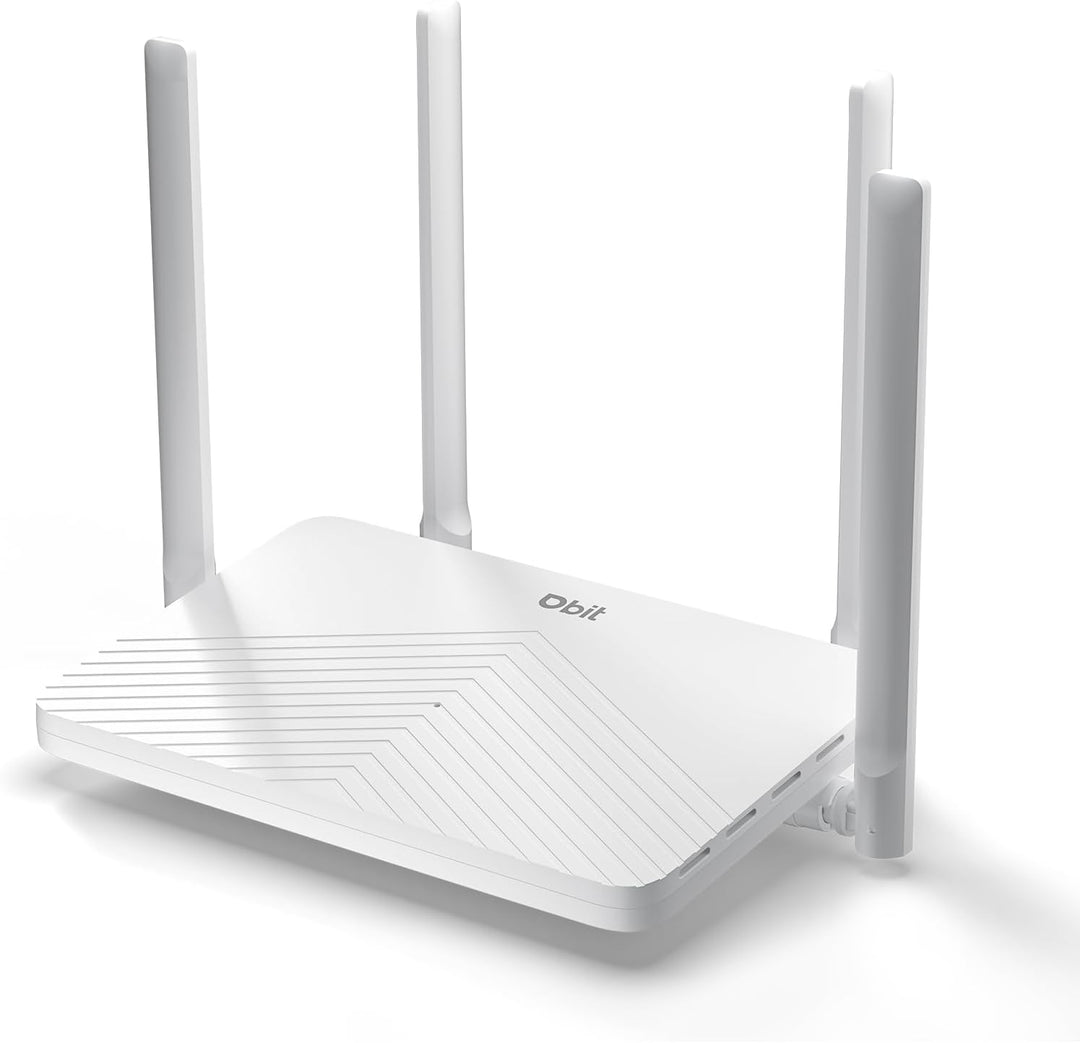 DBIT Enrutador WiFi Gigabit AC1200, 2.4 GHz + 5 GHz de doble banda...