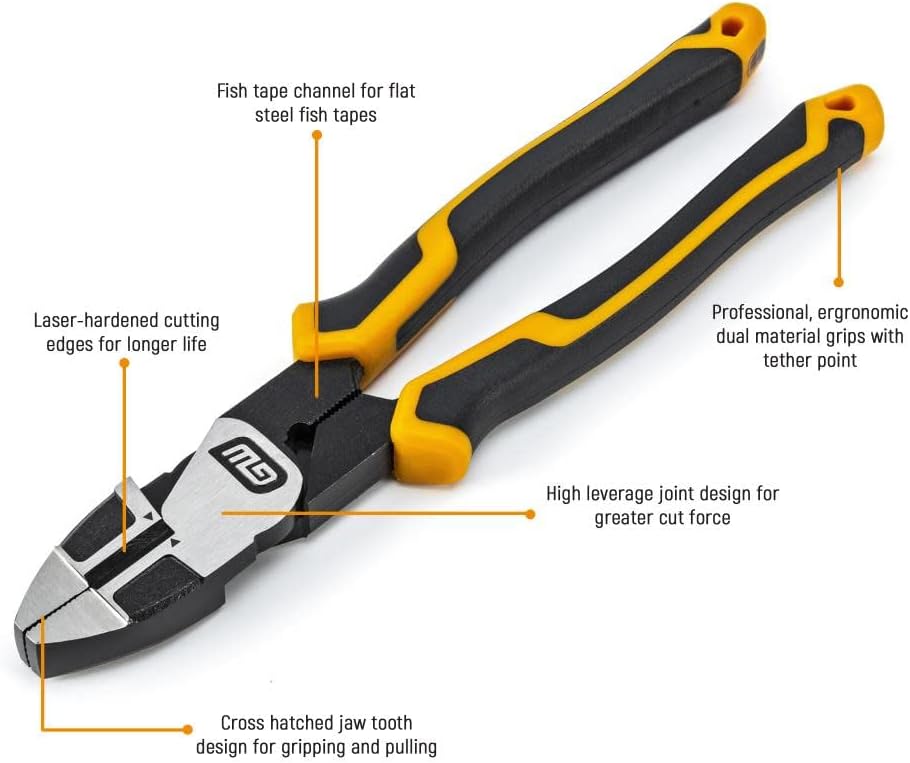 GEARWRENCH Juego de alicates mixtos Pitbull de doble material de 6 piezas - 82204C