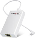 Convertidor Gigabit PoE a USB C, adaptador USB-C a Ethernet con carga de 23