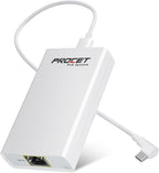 Convertidor Gigabit PoE a USB C, adaptador USB-C a Ethernet con carga de 23