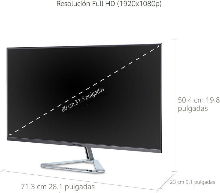 ViewSonic VX3276-MHD Monitor IPS de pantalla ancha de 32 pulgadas 1...