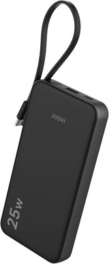 JUOVI Power Bank 25W 10000mAh Cargador portátil con cable incorpora...